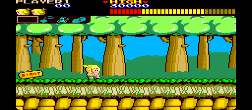 Wonder Boy (set 1, 315-5177) Screenshot 1